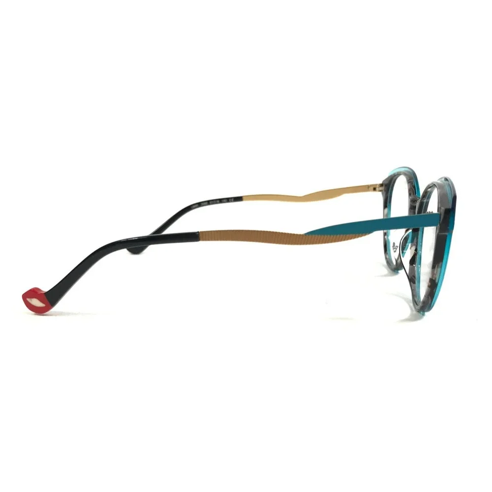 BOZ by J.F. Rey Eyeglasses Frames LIVIA 2050 Blue Tortoise Teal Gold 51-18-140